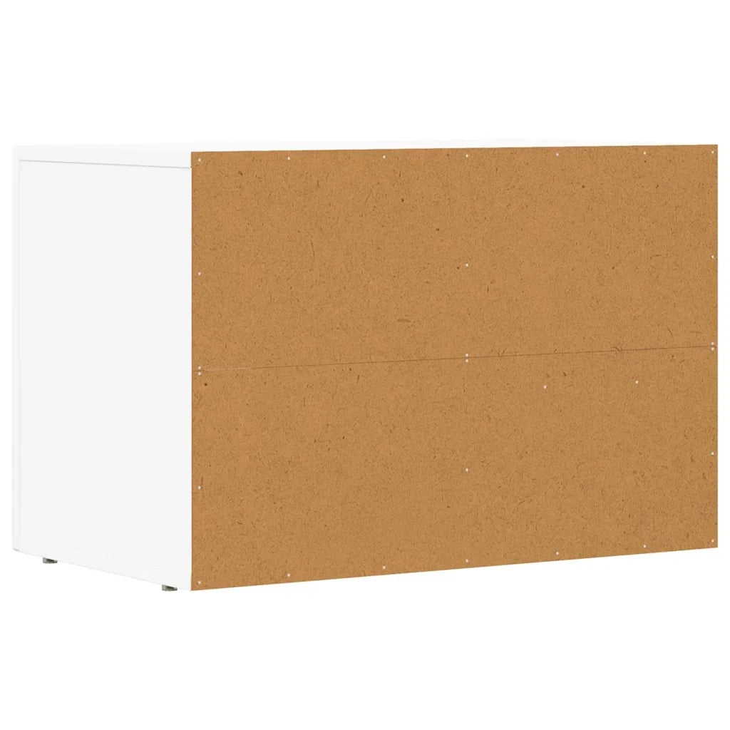 Mobile porta TV moderno e funzionale 60 x 35 x 40 cm realizzato in legno composito bianco 02_0054773