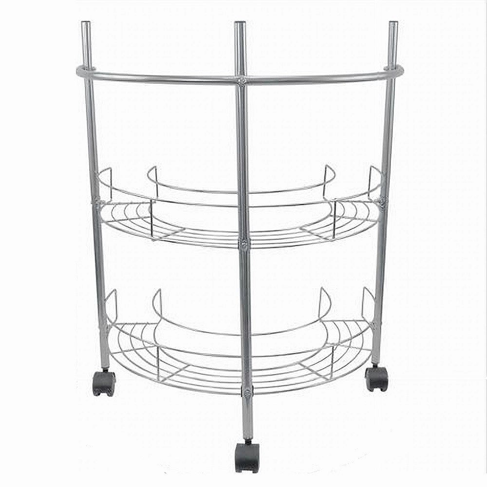 Trade Shop - Scaffale Mobiletto Carrello Sottolavabo Sotto Lavandino Bagno 2 Ripiani 59965 -