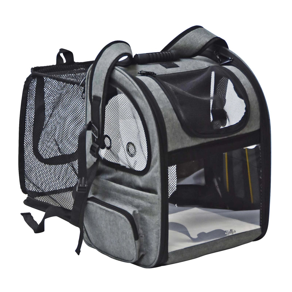 Fudajo Zaino porta animali estensibile Zaino per cani/gatti fino a 6kg Con rete e finestre