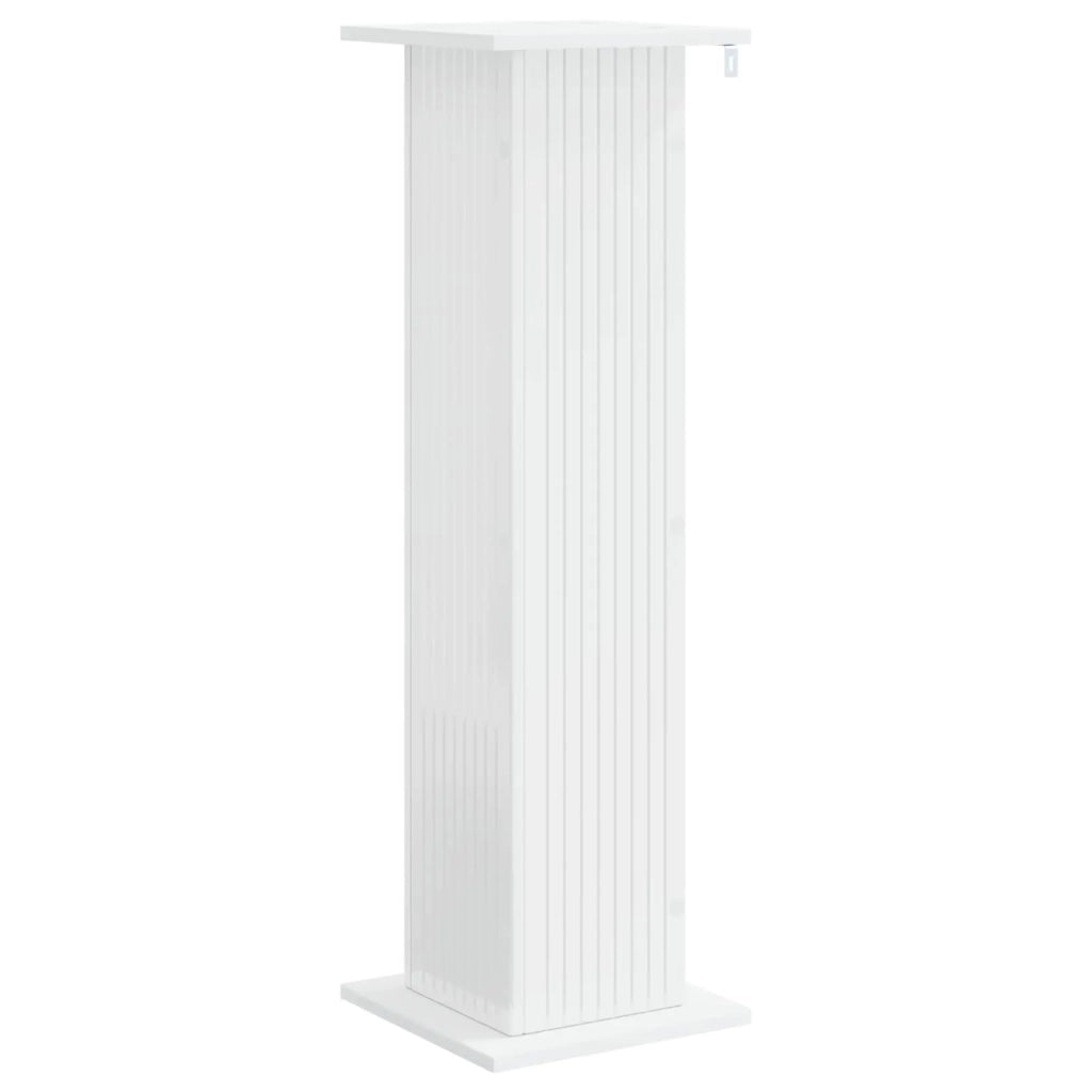 Supporto per piante 2 pcs Bianco Lucido 30,5 x 30 x 100,5 cm 899753