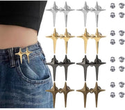 8 set di ganci regolabili per pantaloni - spille regolabili per cintura - spille decorativi rimovibili per cintura - ganci e spille - per pantaloni larghi, pantaloni, gonne e maniche