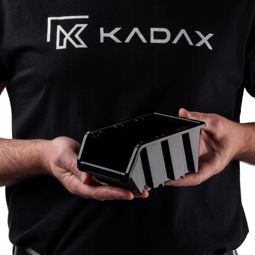 Set di 10 vassoi portaoggetti da officina KADAX, dimensioni 155x100 mm.