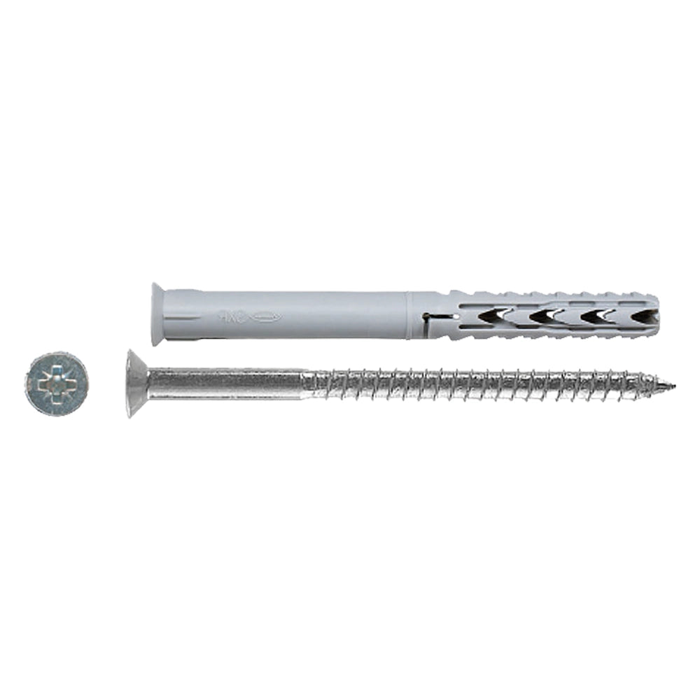 TASSELLO NYLON CON VITE 'SXRL-WZ LS' SXRL  8X 60WZ LS  Ø  8 x 60- 50 pezzi  - FISCHER