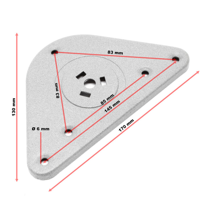 Set 4 gambe tavolo regolabili in acciaio inox nichel Ø 60mm 710mm