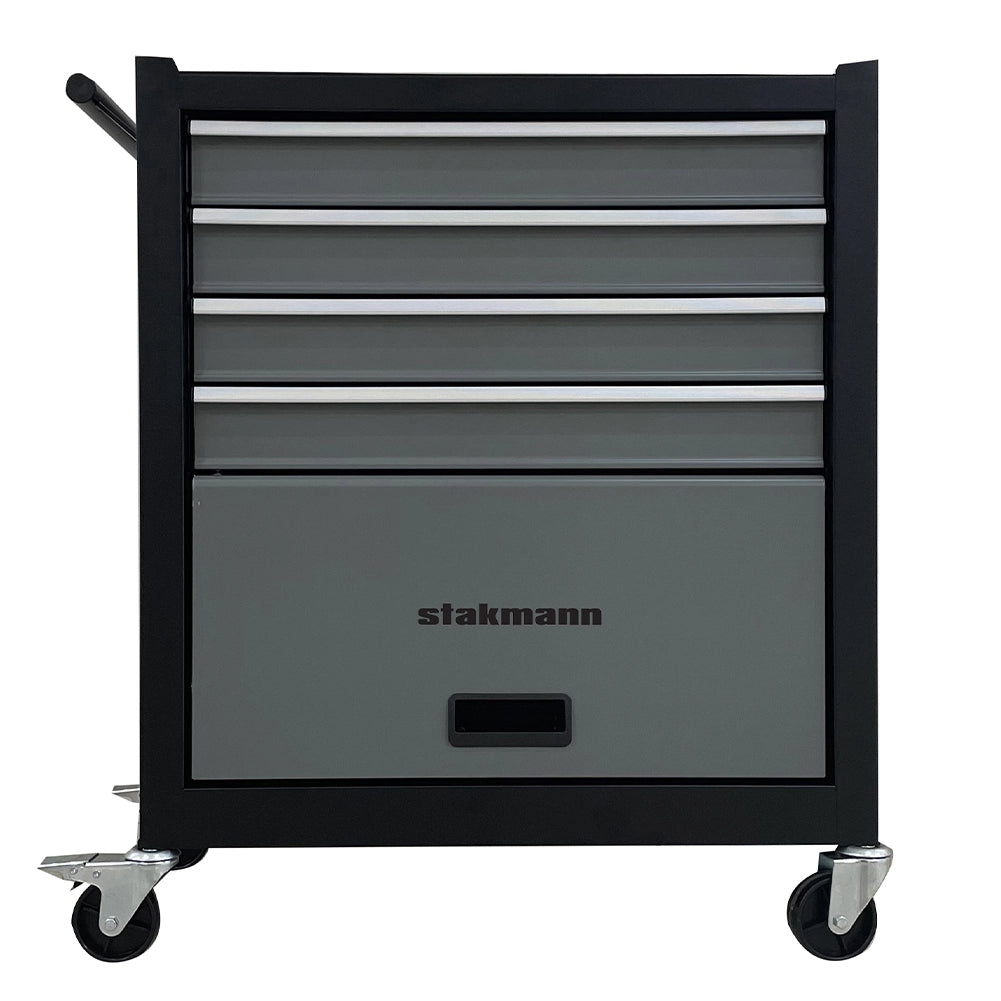 Carrello Portautensili con 4 Cassetti Grigio Carrellino per Utensili in Acciaio