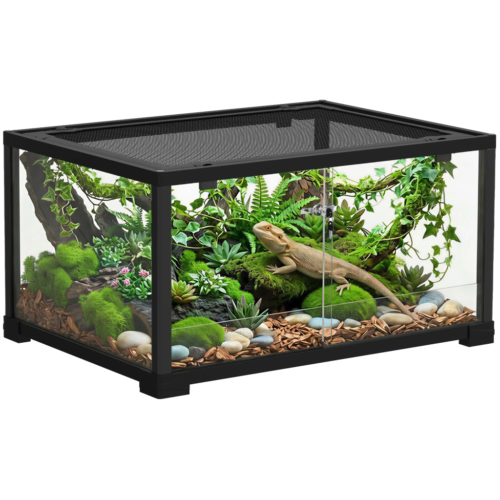 Terrario Rettilario ¨C Zephmum ¨C Nero 60x45x32 cm