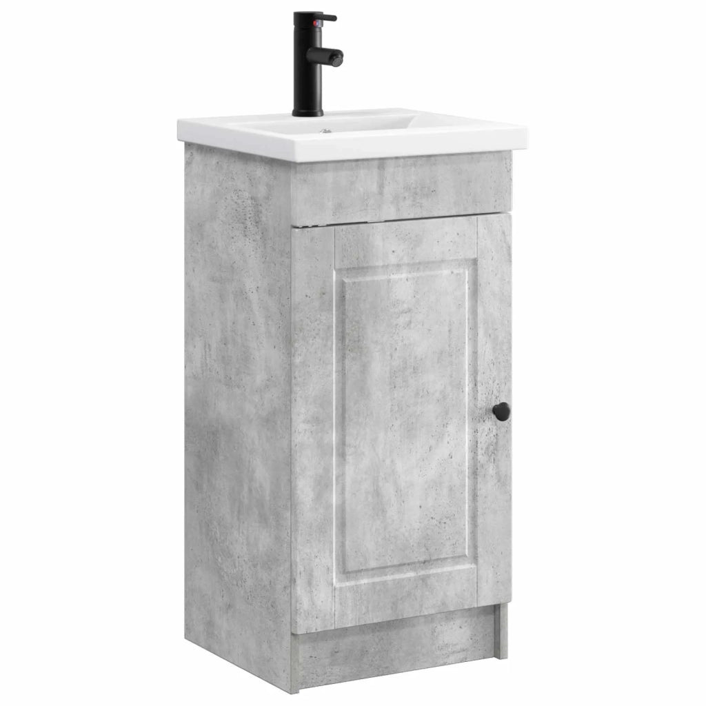 Mobile da bagno con lavabo Grigio Cemento 42 x 40 x 84,5 cm