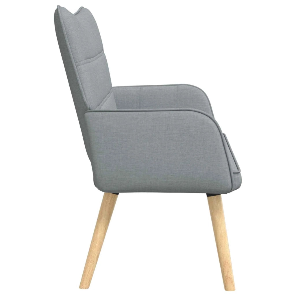Sofa a Due Posti Grigio chiaro 115 x 61 x 87 cm Tessuto 42028891