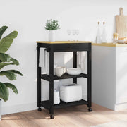 Carrello da Cucina MONZA Nero 60 x 40 x 88,5 cm