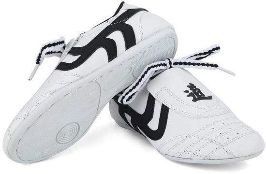 Scarpe di Taekwondo Leggerezza - Scarpe per Sport di Combattimento - Punti di Contatto in Gomma Antiscivolo - Materiale Respirante - Adatti a Bambini e Adolescenti - Movimento Comodo - Scarpe per Arti Marziali
