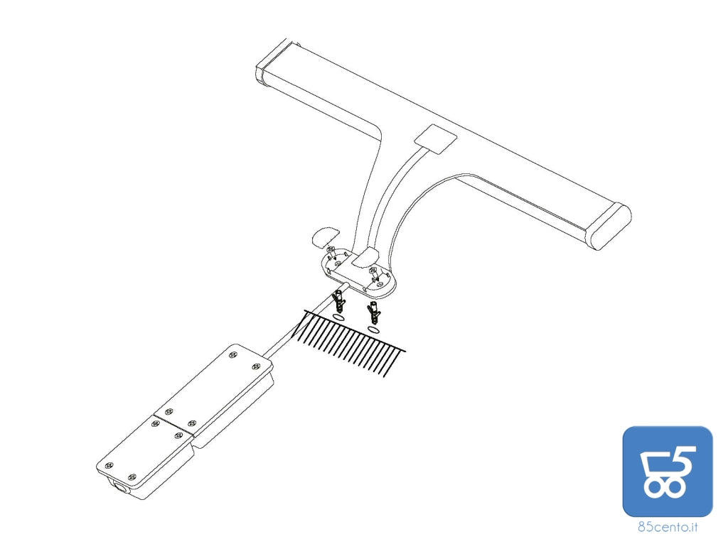 Lampada da Specchio Cromata Lunghezza 60 cm a LED Protezione Schizzi IP44 Luce Calda 1680 lumen - ESPOSTA NO CONFEZIONE