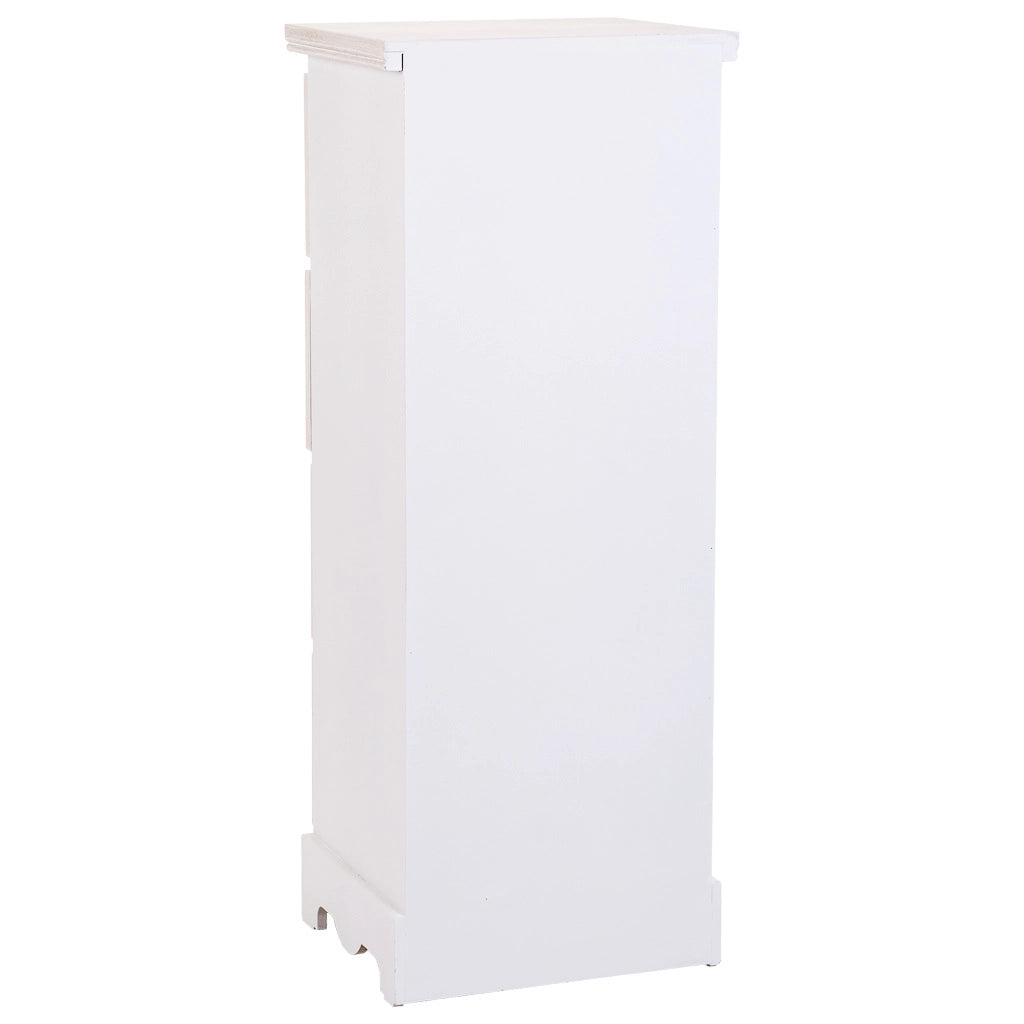 Colonne portaoggetti in legno bianco 31x26x80h cm