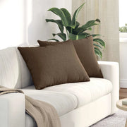 Cuscini da Divano 2 pz-Set di 2 Cuscini per Sofa Marrone 70 x 50 cm Tessuto