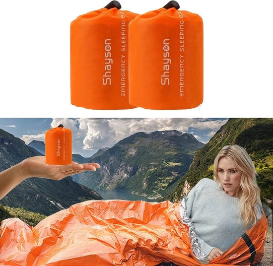 Kit di sopravvivenza, deken di emergenza, sacco da letto di emergenza - 2 pezzi 

  - Materiale: 
  - Dimensioni: 
  - Peso: 
  - Temperatura di isolamento: 
  - Modello: 
  - Codice prodotto: