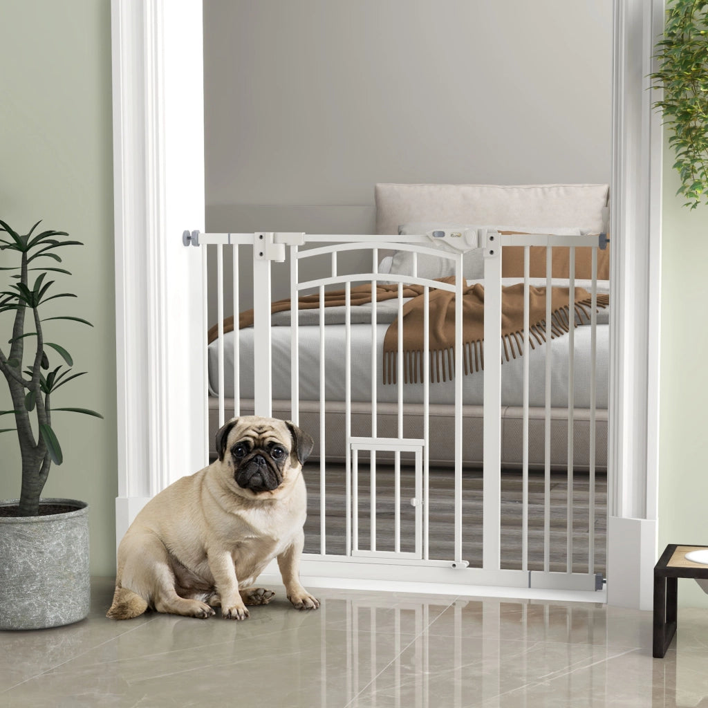 Barriera di Sicurezza per Cani ¨C zephmum ¨C Bianco 74-100 cm