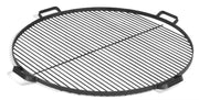 Barbecue Griglia in Acciaio Naturale da 80 cm con 4 Maniglie