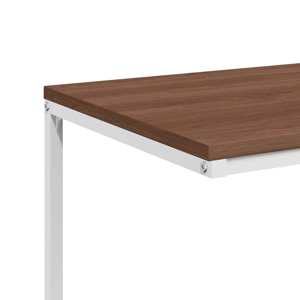Tavolino da Salotto Bianco 55x35x66 cm in Legno Multistrato 343095