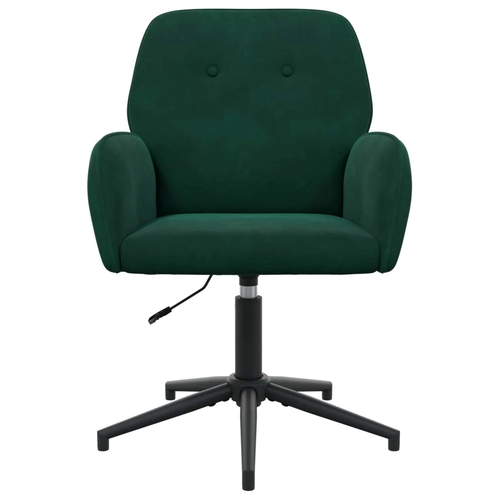 Sedie da scrivania girevoli 4 pz 54 x 55 x 90 cm Verde Scuro 3428331