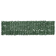 Paravento da Balcone-Pannello per balcone con Foglie Verde Scuro 300x75 cm
