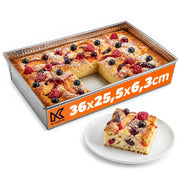 Teglia rettangolare per torte KADAX, 36x25x6 cm