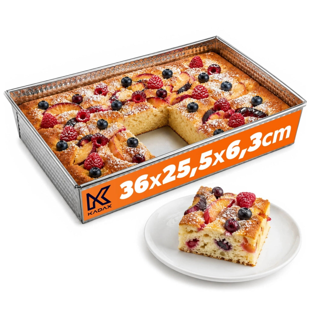 Teglia rettangolare per torte KADAX, 36x25x6 cm