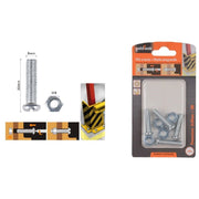Trade Shop - Set 4pz Viti Vite Testa A Croce Tonda 8 X 30mm Con Dadi Dado Esagonale M8 90985 -