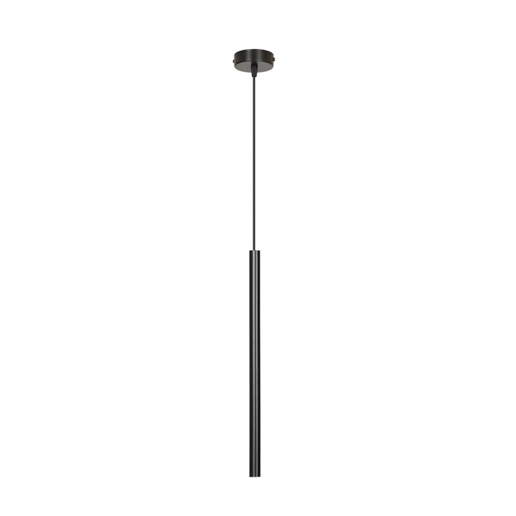 Lampada a sospensione Selter in acciaio nero opaco