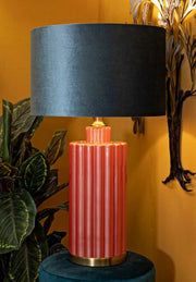 Lampada da tavolo Cosentino, Luce da scrivania , Luminaria da ufficio, Lampada da lavoro, 40x40 h70 cm, Rosso e Blu