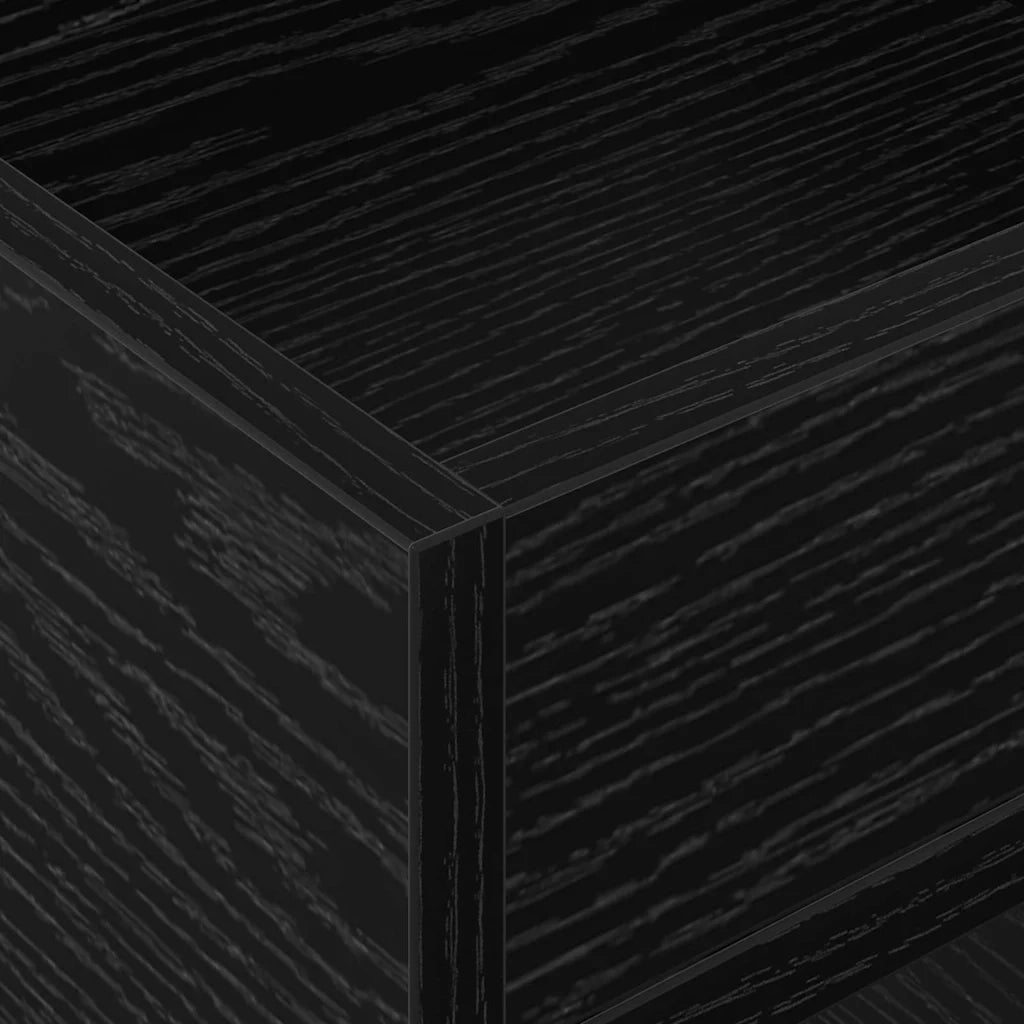 Tavolino Rovere Nero 30 x 30 x 56 cm Legno ingegnerizzato 890930
