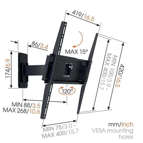 Ma3030-b1 staffa rotante 32-55 - VOG8573030