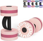 Set di pesi per acqua, esercizi idroginetici, pesi per acqua, set di 2 pesi in schiuma EVA, pesi per vasca, set di pesi, pesi per esercizi idroginetici, allenamento aerobico, modello: 2 pz, peso: 1,5 kg e 3 kg