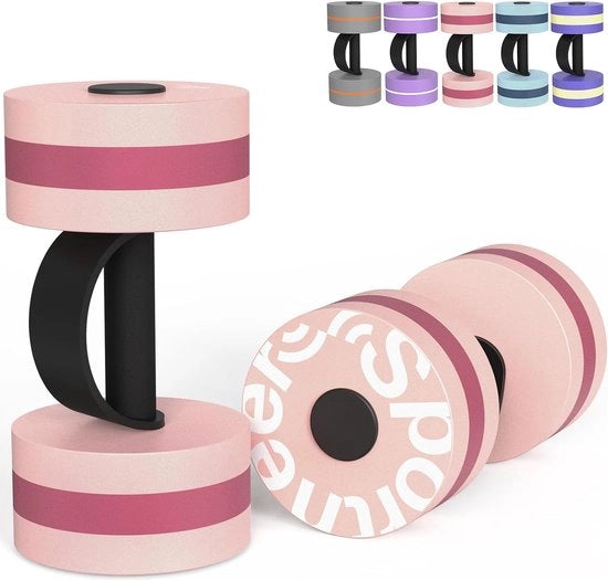 Set di pesi per acqua, esercizi idroginetici, pesi per acqua, set di 2 pesi in schiuma EVA, pesi per vasca, set di pesi, pesi per esercizi idroginetici, allenamento aerobico, modello: 2 pz, peso: 1,5 kg e 3 kg