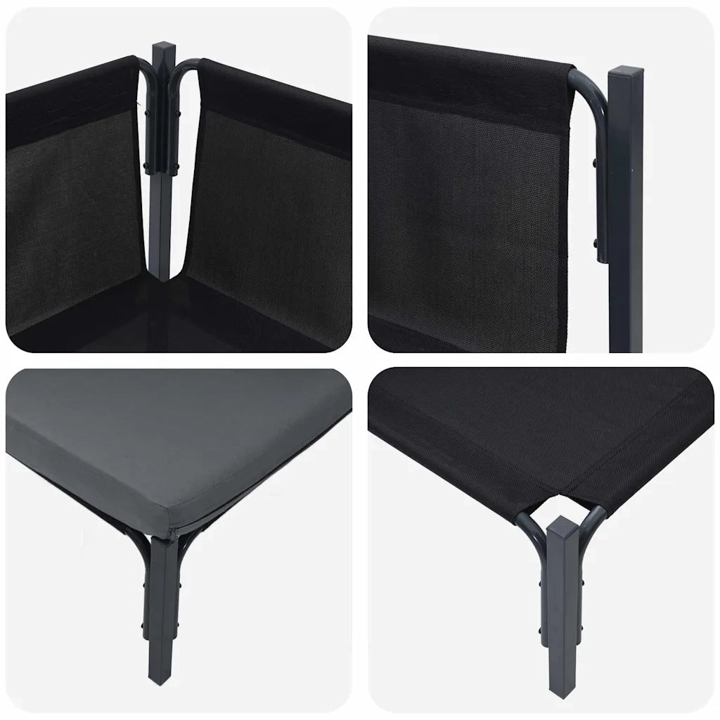 Mobili da Esterno con cuscino Antracite 80 x 80 x 71 cm Acciaio CFW5481156