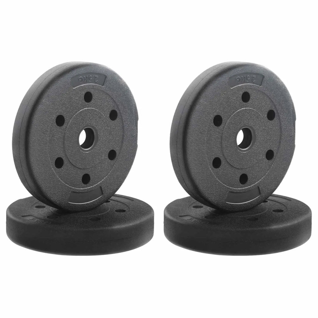 Piastre di Peso 4 pcs 10 kg Nero Cemento e sabbia di ferro