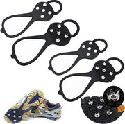 Cramponi Universali Anti-Slittamento per Scarpe - IJstrekkers con Pinne in Acciaio - Cramponi per Sport invernali e Attività Invernali - 2 Paia