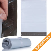 Buste da Spedizione Bianche 200x300 mm 100 Pezzi – LDPE Resistente, Impermeabile, Antistrappo | Sicurezza e Discrezione