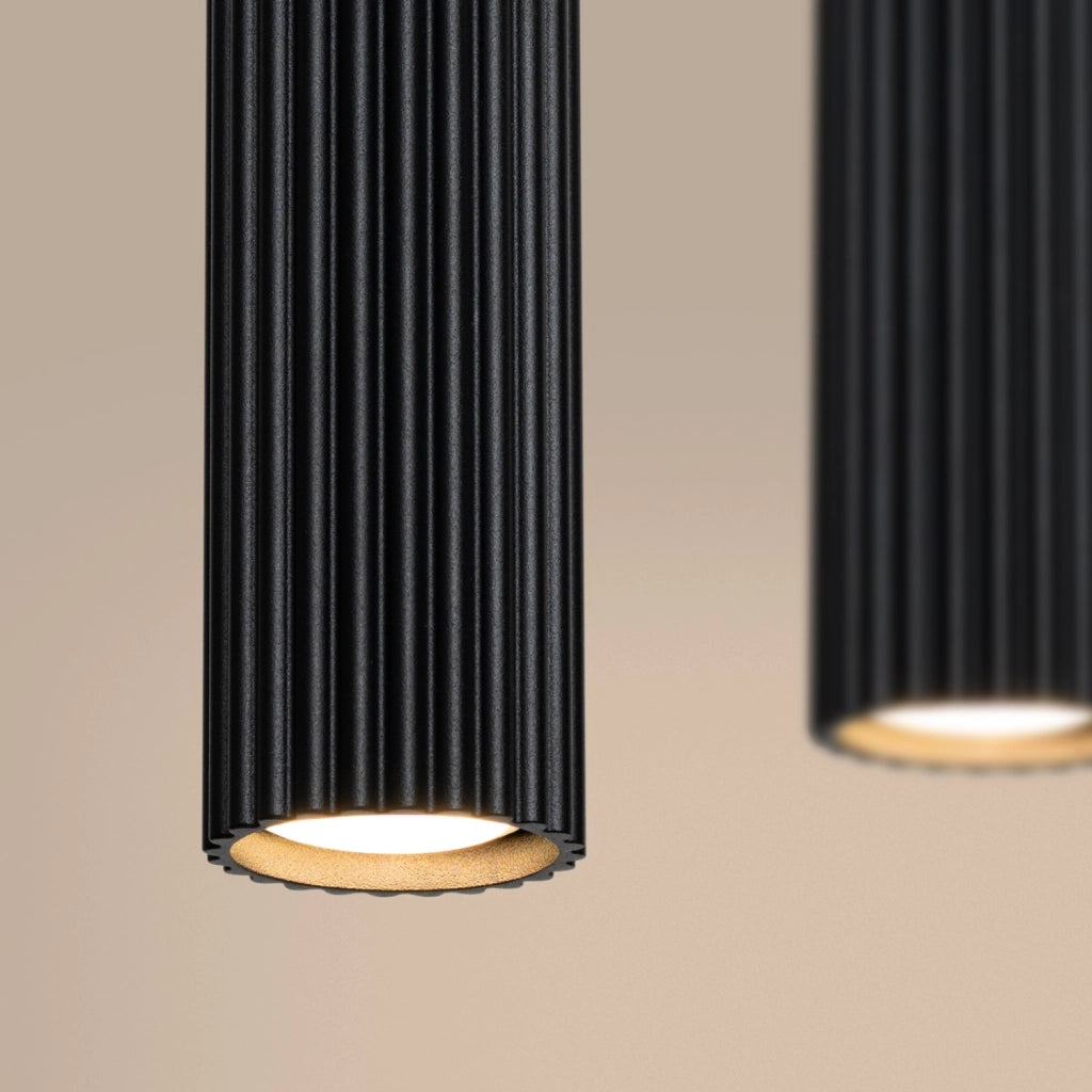 Lampada a sospensione KARBON 4L nera
