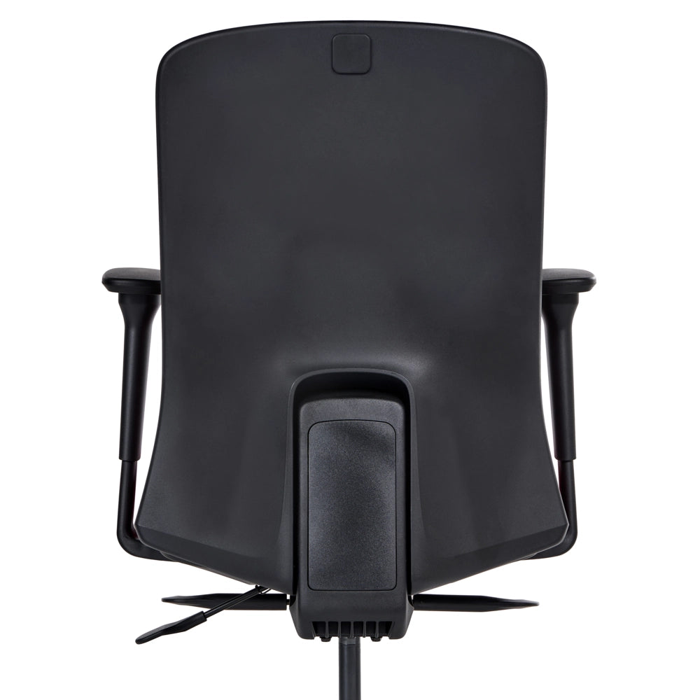 Sedia da ufficio ergonomica con schienale regolabile, seduta scorrevole, braccioli regolabili e supporto lombare rosso scuro