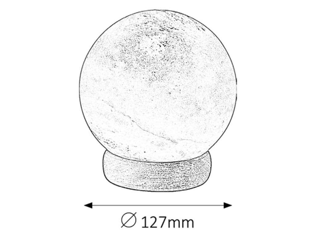 Lampada da tavolo in sale arancione E14 Ozone 4093 Rabalux