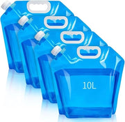 4 contenitori acqua riutilizzabili - 10 litri - contenitore acqua riutilizzabile - contenitore acqua - campeggio - serbatoio acqua - per outdoor, festival, accessori campeggio
