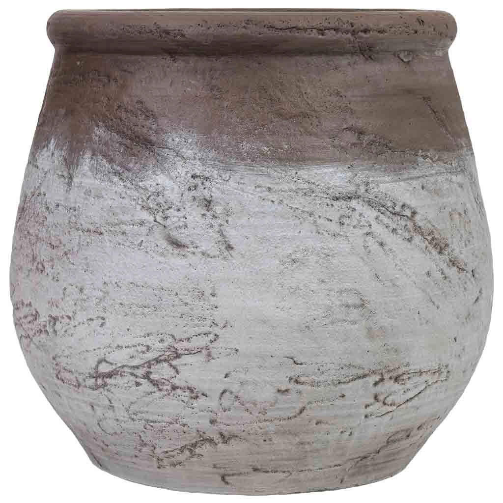 Fioriera in fibra di vetro bianca 51x51x48 cm