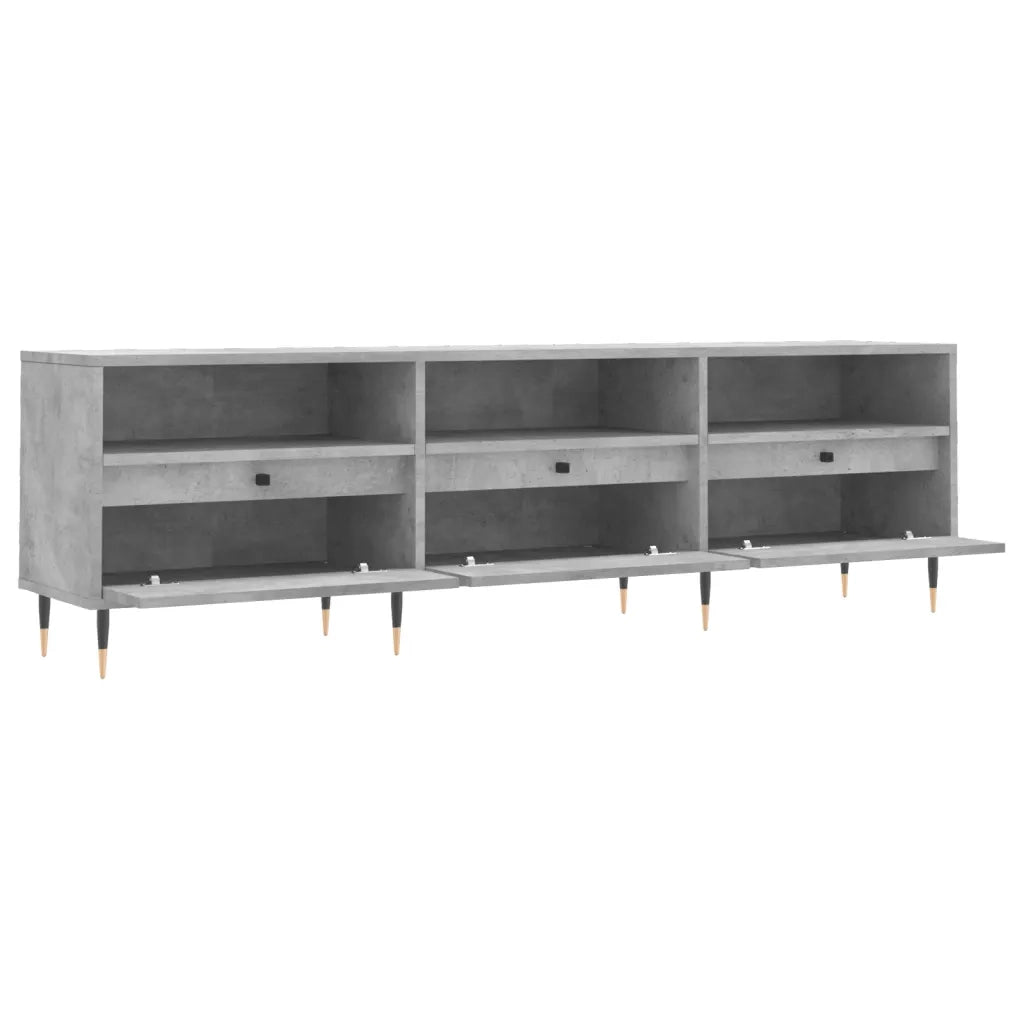 Mobile TV Grigio Cemento 150x30x44,5 cm Legno Multistrato 831264