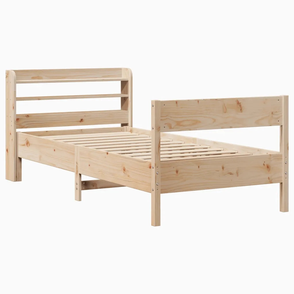 Letto senza Materasso 75x190 cm in Legno Massello Pino 3306951