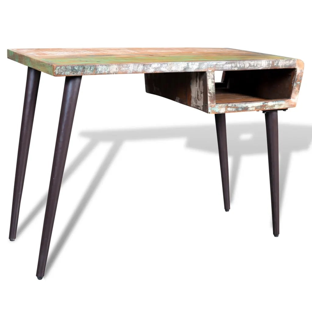 Scrivania in Legno di Recupero con Gambe in Ferro cod mxl 69107