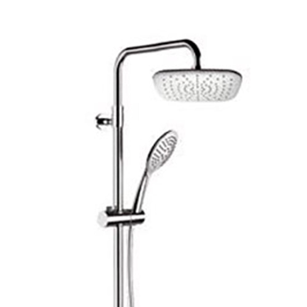 Colonna doccia con soffione ultrapiatto, colonna, doccino e miscelatore - serie vanity