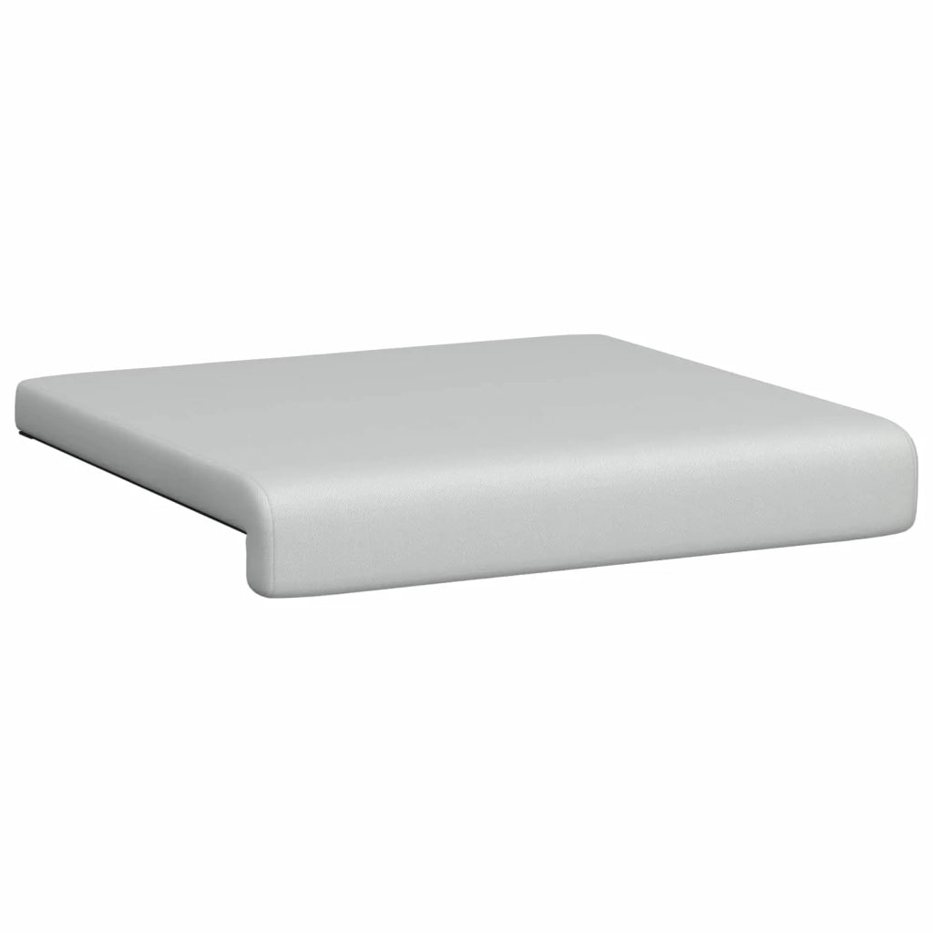 Cuscino per panchina 4 pcs Velvet testurizzato Grigio Chiaro 42043159