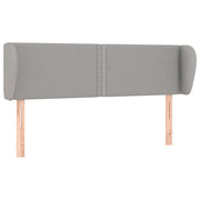 Testiera | Testata ad Orecchio Grigio Chiaro 147x23x78/88 cm in Tessuto