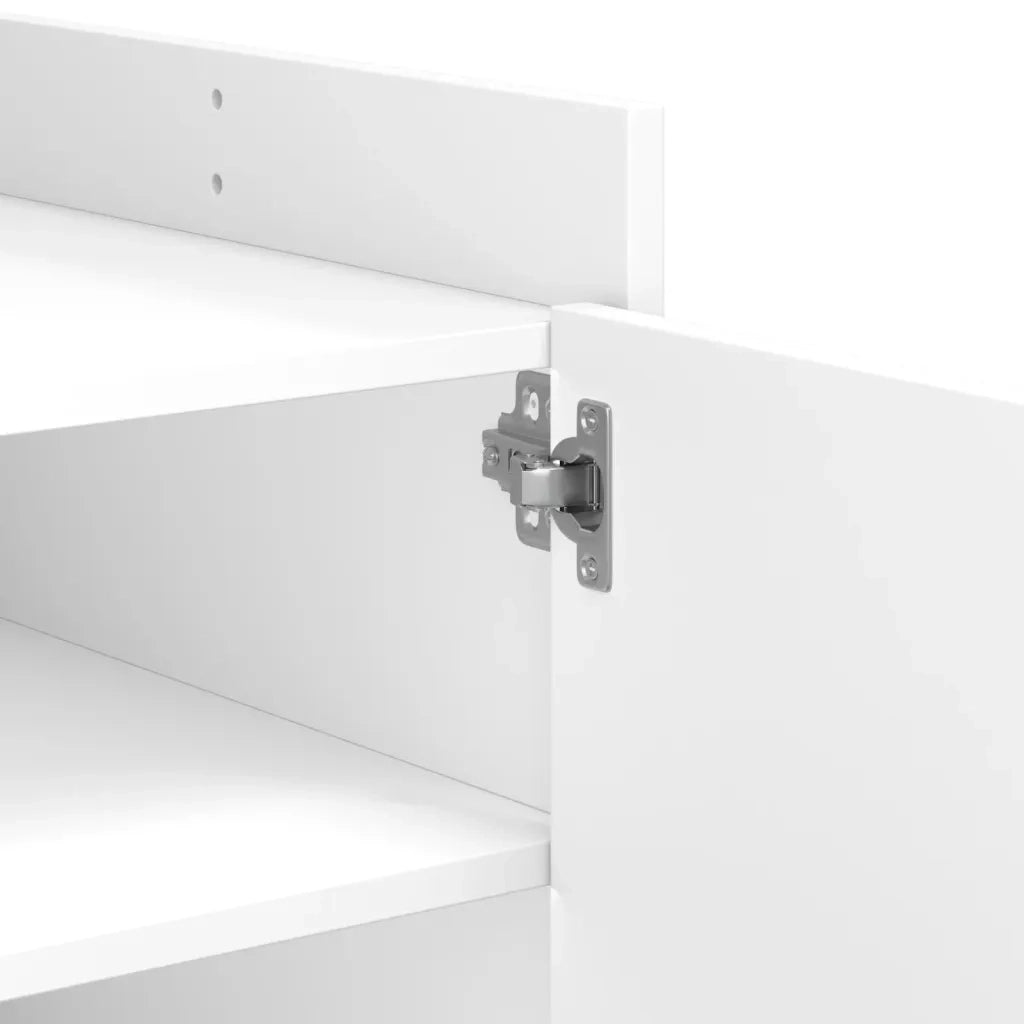 vidaXL Tavolino da Salotto Bianco 100x50x50 cm in Legno Multistrato
