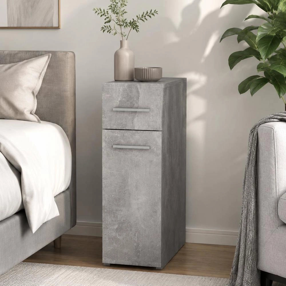 Apothecary Cabinet, Concrete Grey, 20x45.5x60 Cm, Wood-based Material