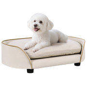 Divano per cani con cuscino amovibile ¨C zephmum ¨C 66x43x19.5 cm beige